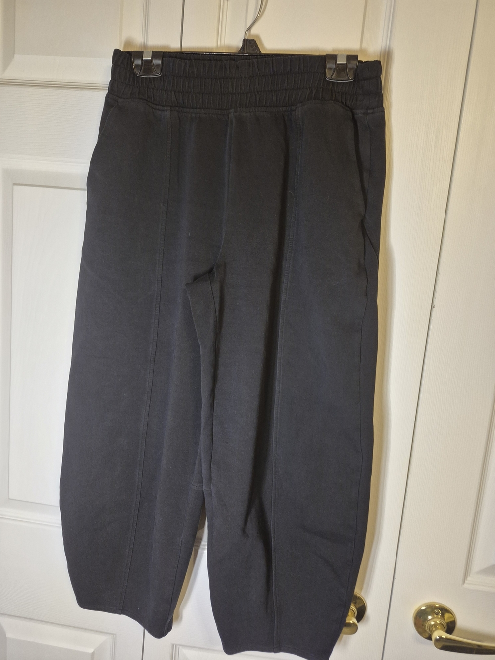Old Navy Women's Black Track Joggers with Elastic Waist